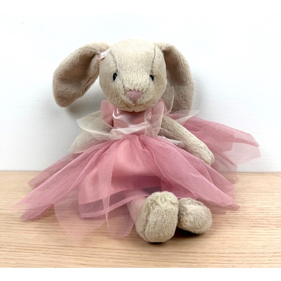 Jellycat London Bunny Ballerina Plush Pink Tulle Dress Angel Stuffed Animal - Picture 1 of 9